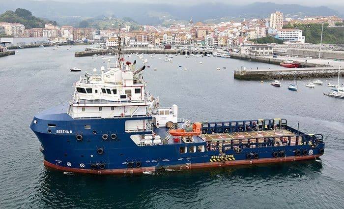 The DP2 offshore tug and supply vessel Bertha B