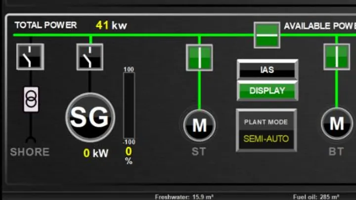 Close-up: Power on the main bus